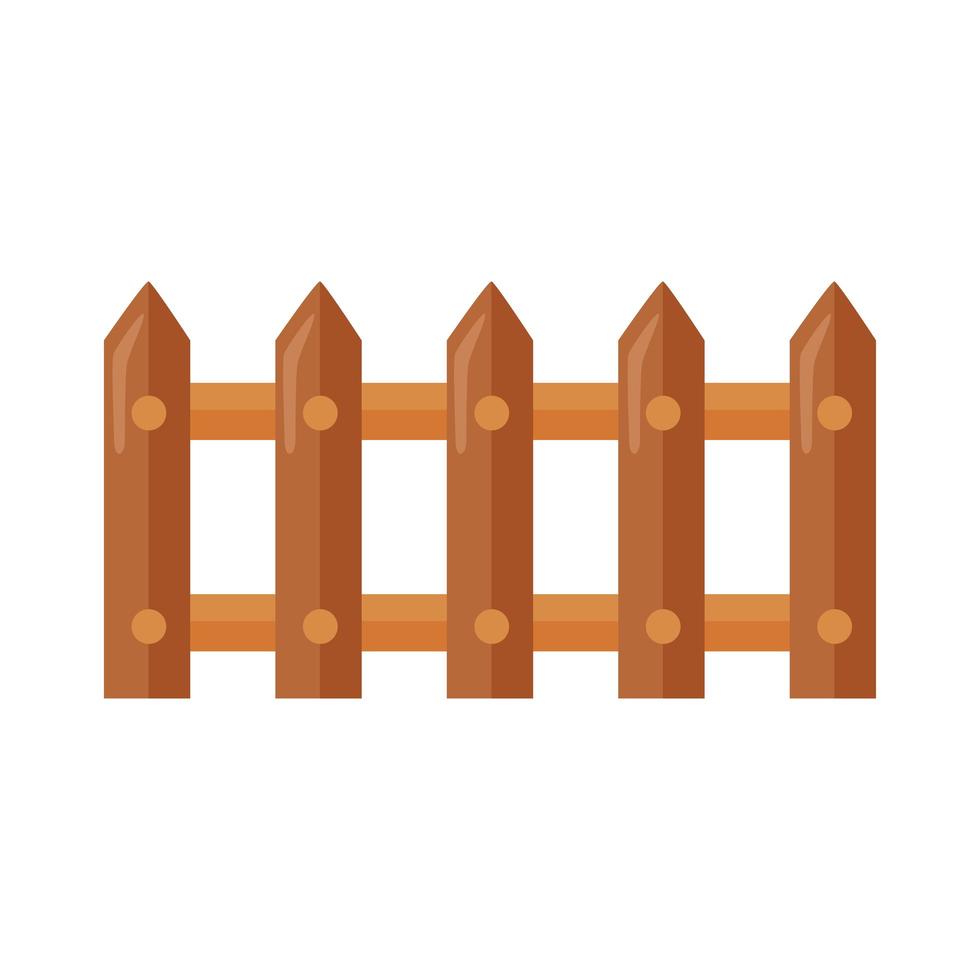 recinzione in legno da giardino vettore