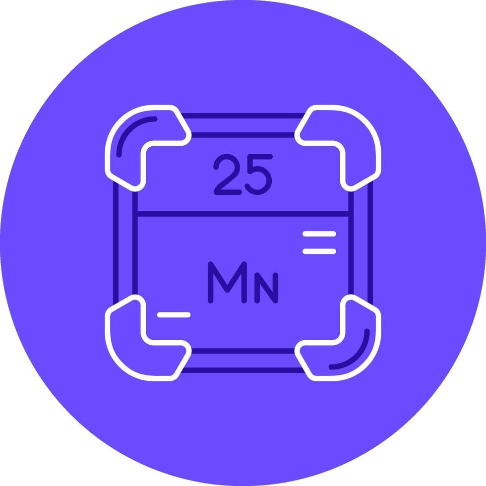 manganese duo sintonizzare colore cerchio icona vettore
