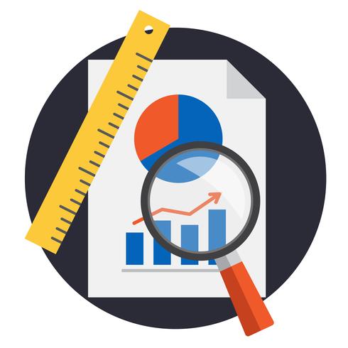 Illustrazione del progetto analityc vettore