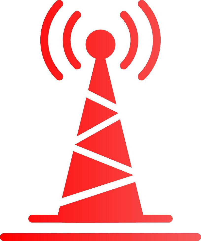 Radio Torre creativo icona design vettore