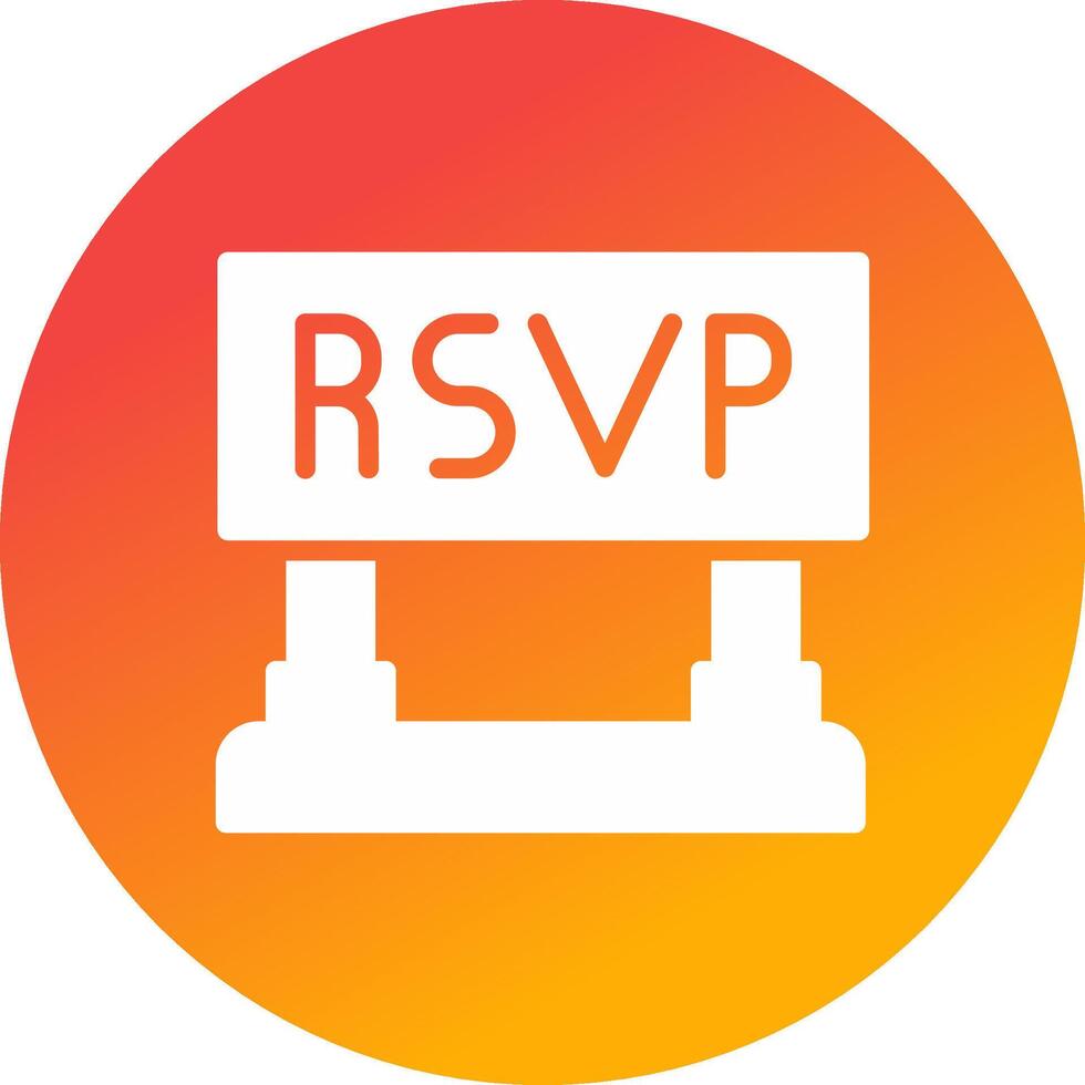 RSVP creativo icona design vettore
