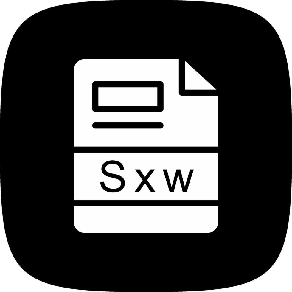 sxw creativo icona design vettore