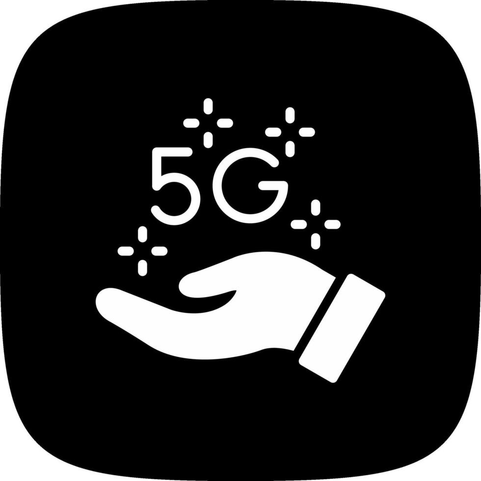 5g creativo icona design vettore