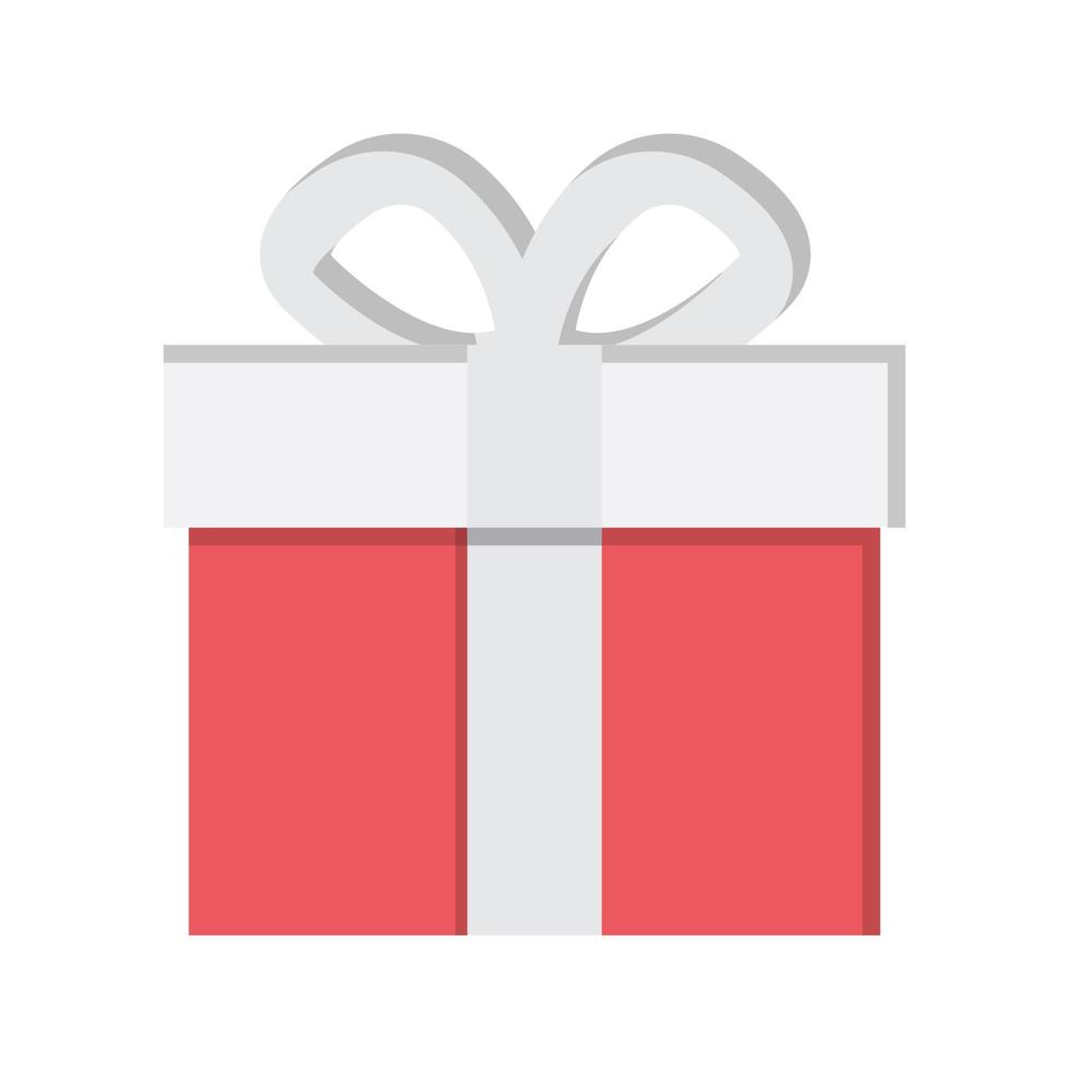 scatola regalo icona natale vettore per web, presentazione, logo, icona, ecc