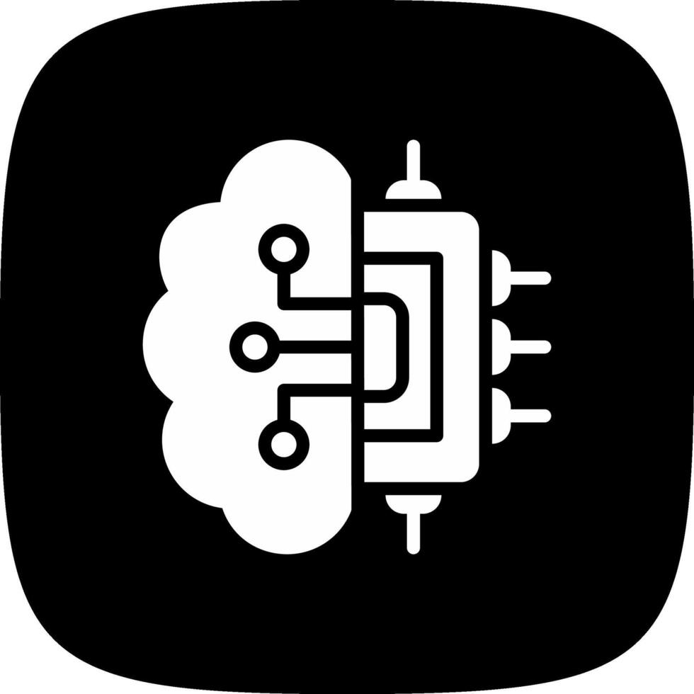 cervello circuito creativo icona design vettore