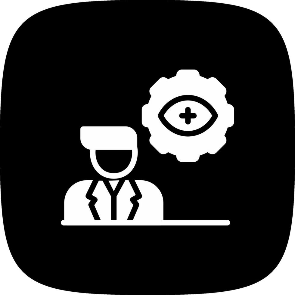 automatico occhio visita medica creativo icona design vettore