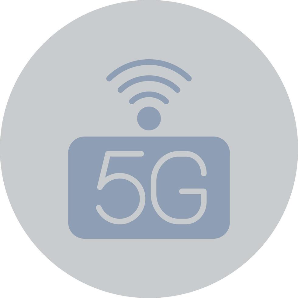 5g Rete creativo icona design vettore