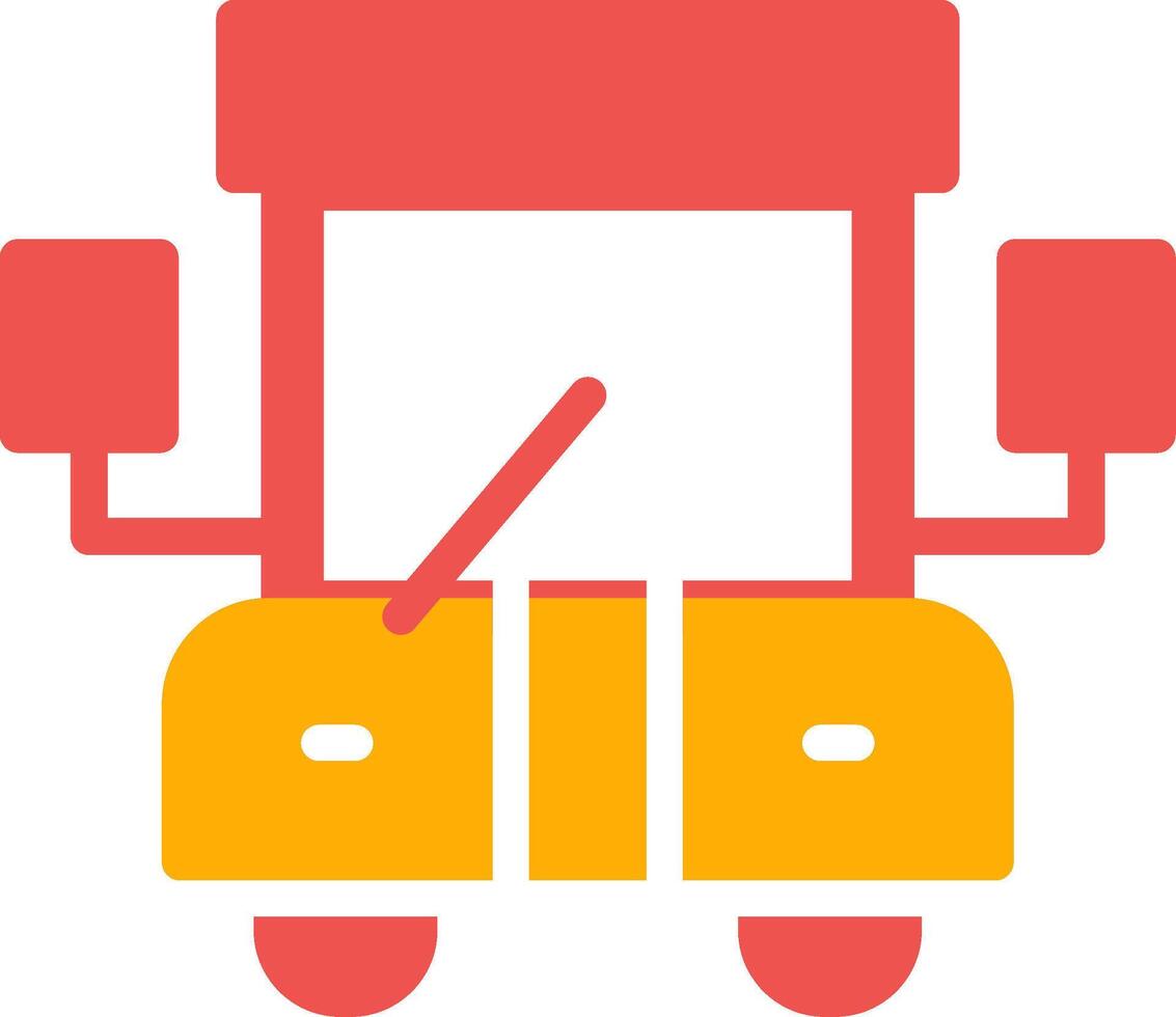 scuola autobus creativo icona design vettore