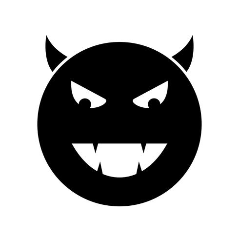 icona di vettore del diavolo emoji