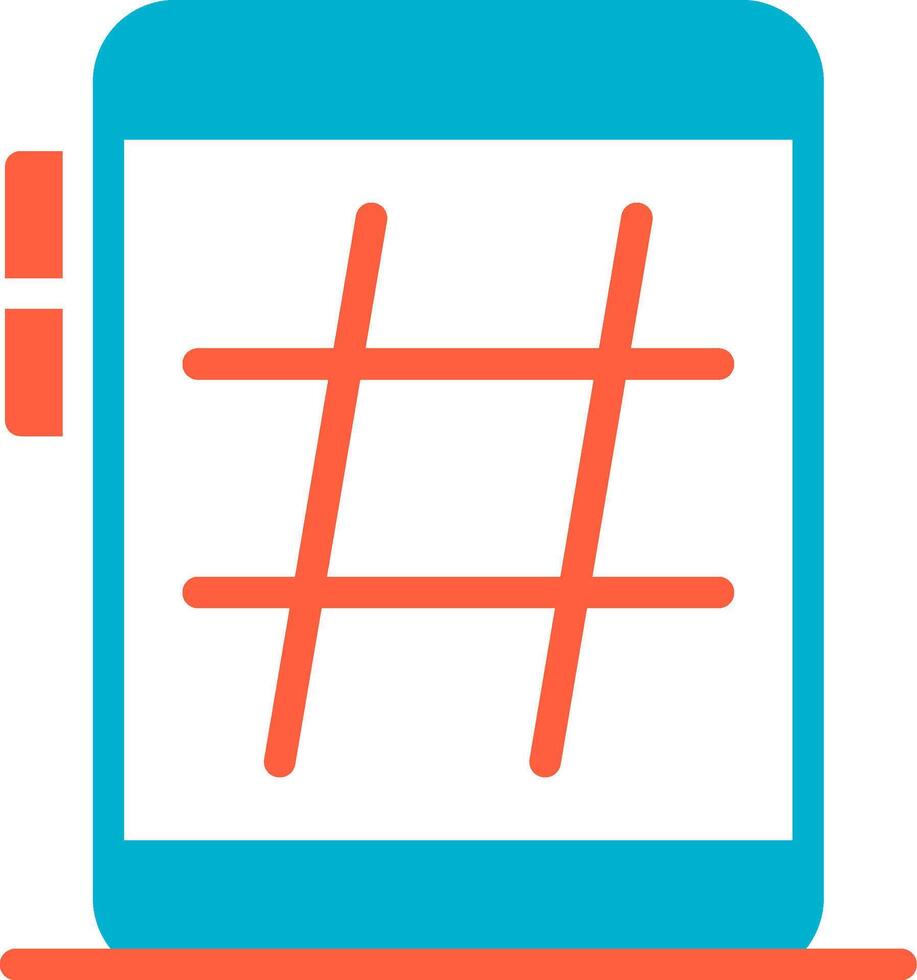 hashtag creativo icona design vettore