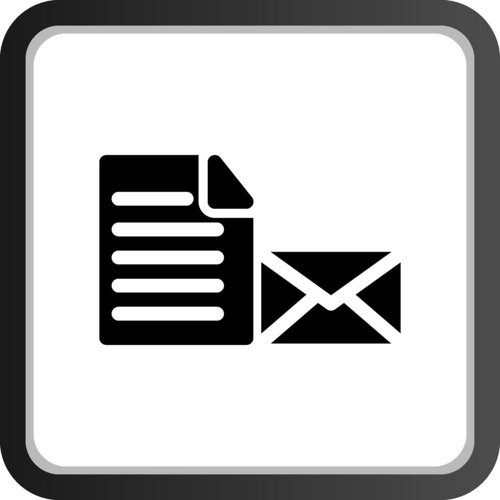posta documento creativo icona design vettore