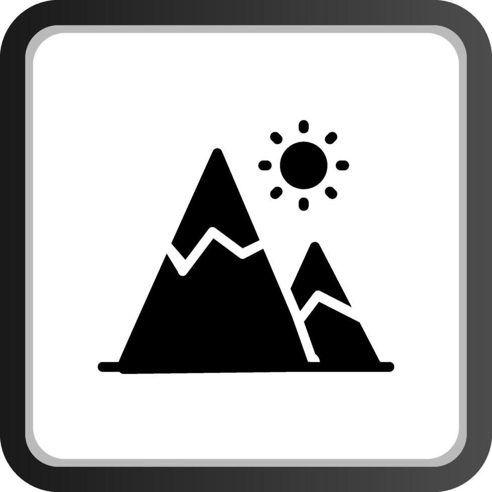 montagna creativo icona design vettore