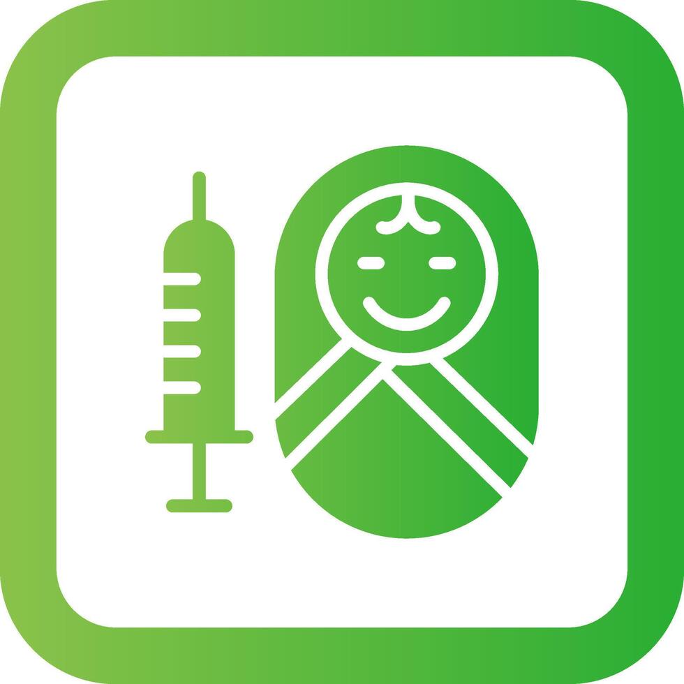 vaccinazione creativo icona design vettore