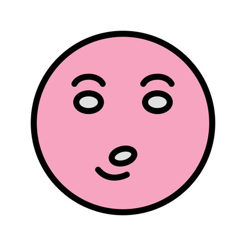 Icona di vettore di Emoji del fischio