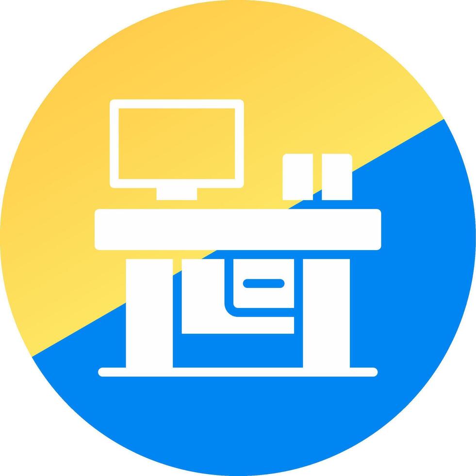 scrivania creativo icona design vettore