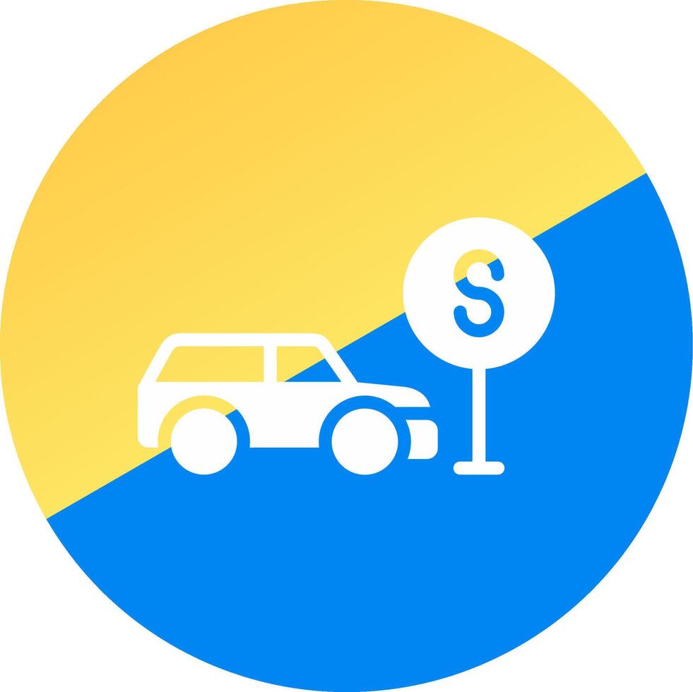 Taxi fermare creativo icona design vettore