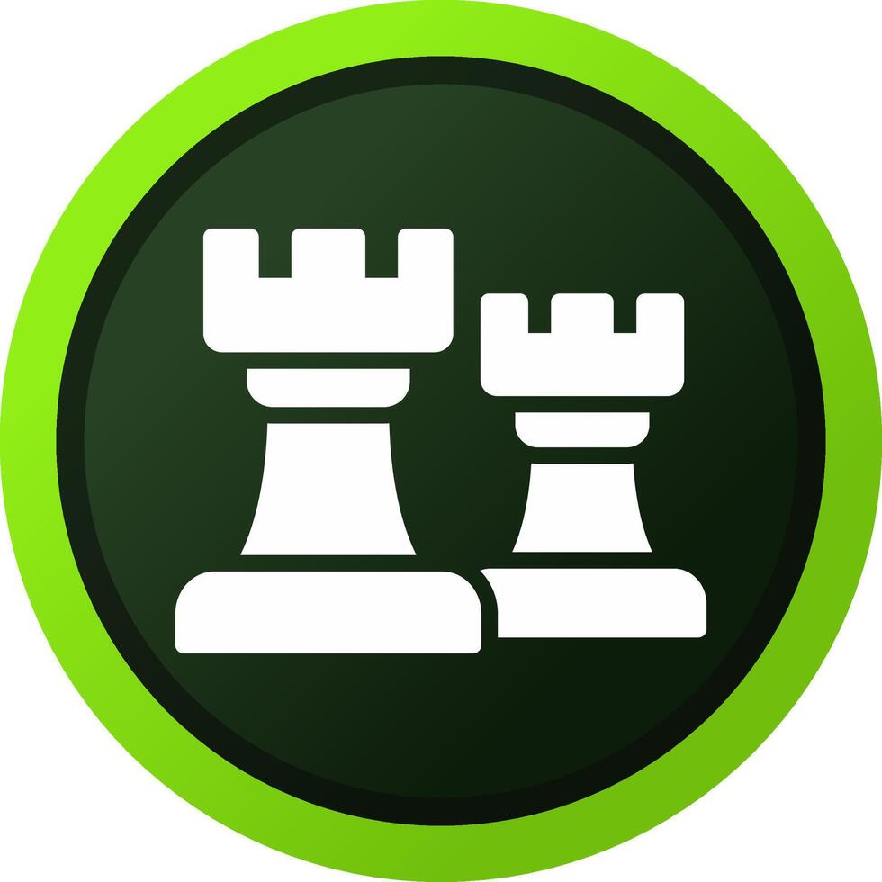 scacchi torri creativo icona design vettore