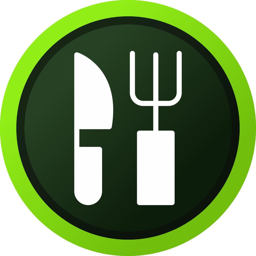 forchetta e coltello creativo icona design vettore