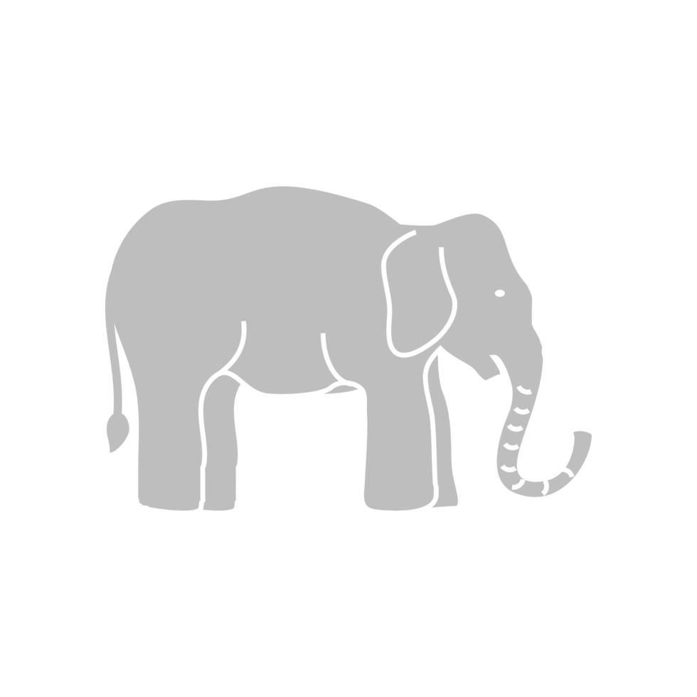 elefante pachiderma animale vettore