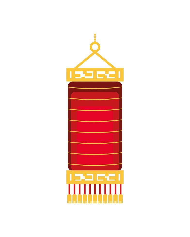 lanterna di carta cinese decorativa vettore