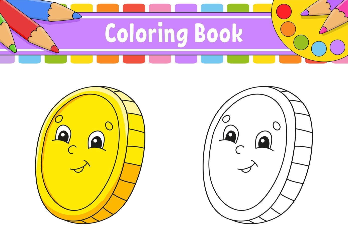 libro da colorare per bambini. ns. giorno di patrizio. personaggio dei cartoni animati. illustrazione vettoriale. sagoma di contorno nero. isolato su sfondo bianco. vettore