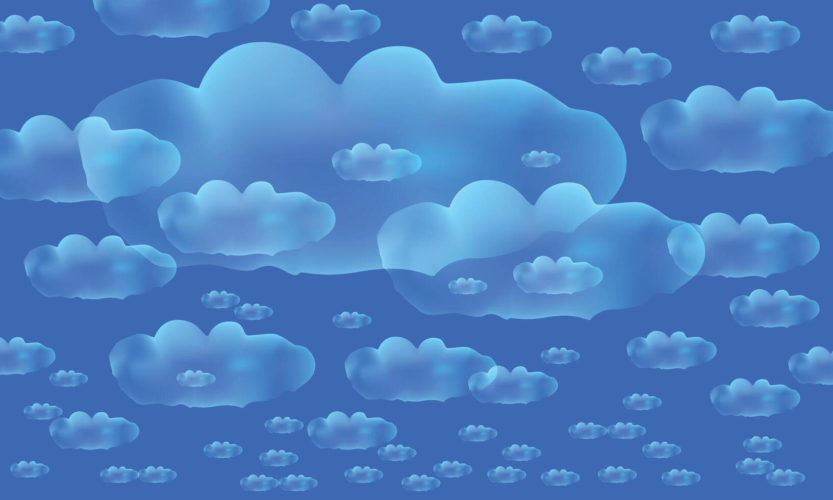 cielo blu vettore con alcuni nuvole per sfondo design.