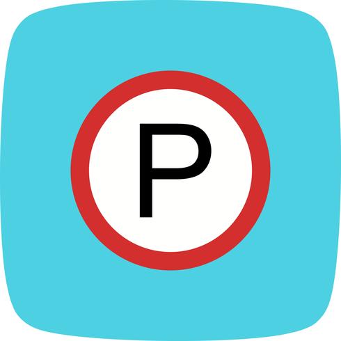 Icona di parcheggio vettoriale