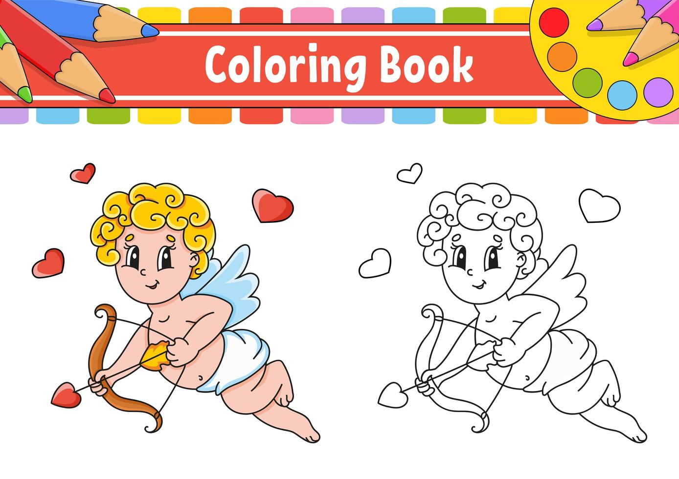 libro da colorare per bambini. scatola aperta con un anello d'oro. personaggio dei cartoni animati. illustrazione vettoriale. sagoma di contorno nero. isolato su sfondo bianco. vettore