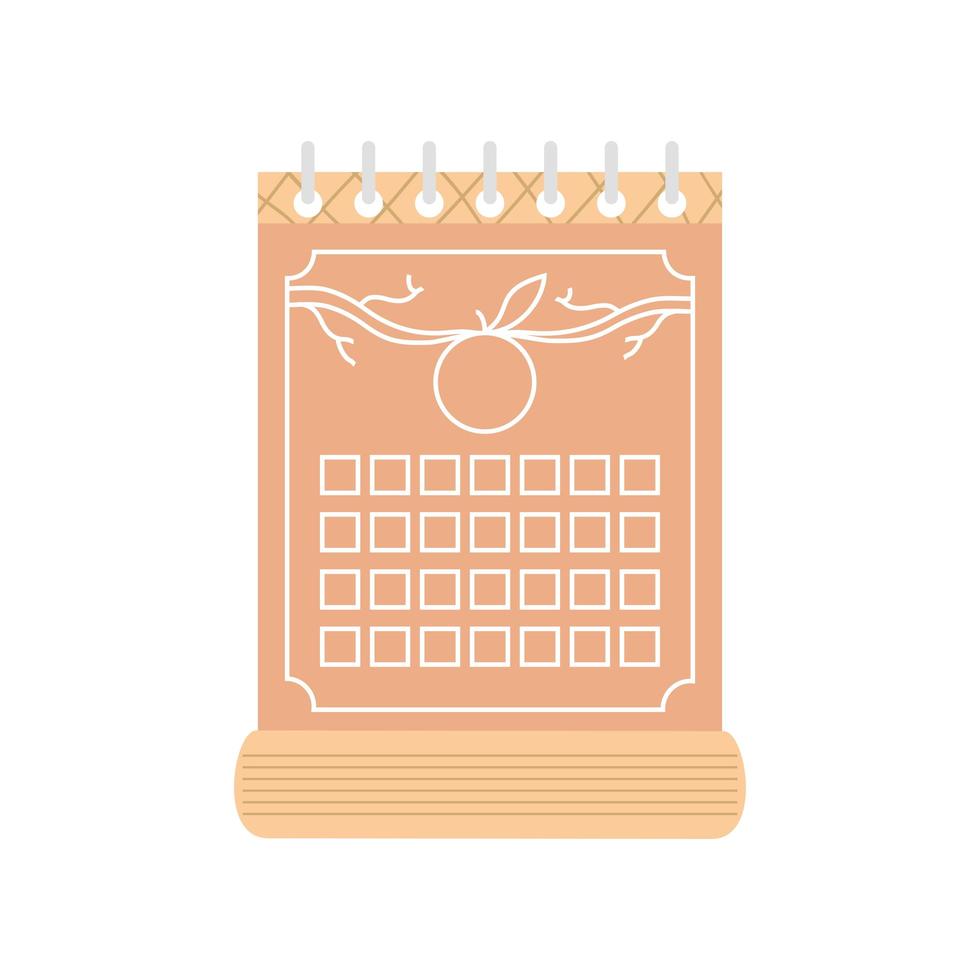 chuseok calendario festivo vettore