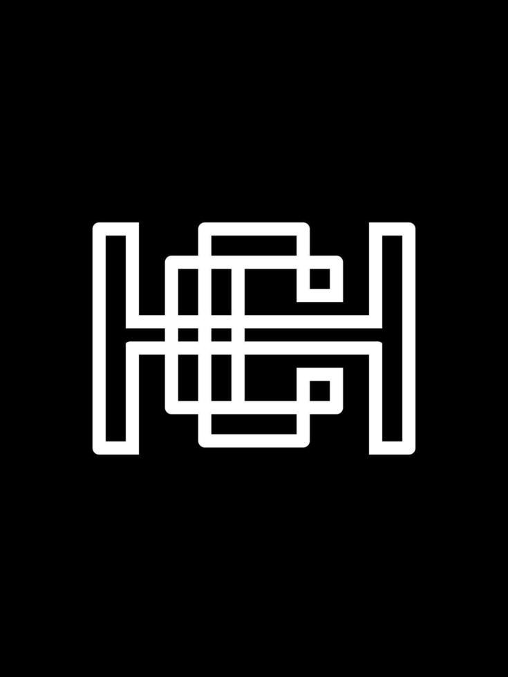 hc monogramma logo vettore