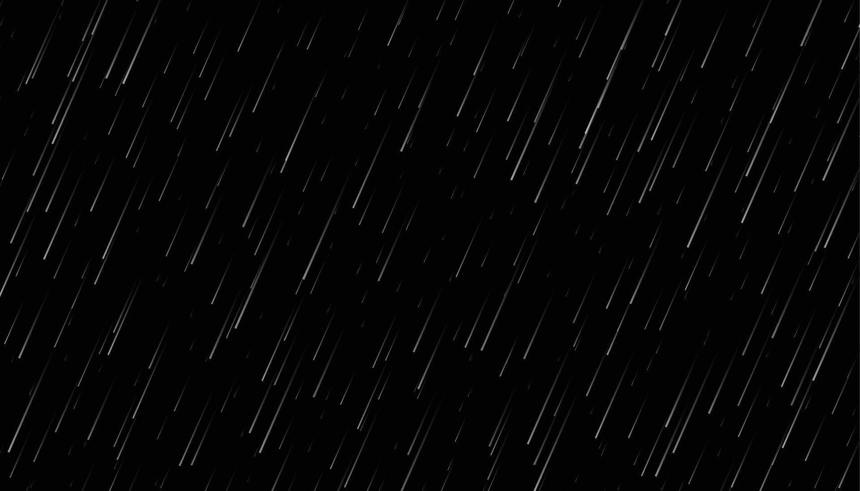 gocce di pioggia su sfondo nero vettore