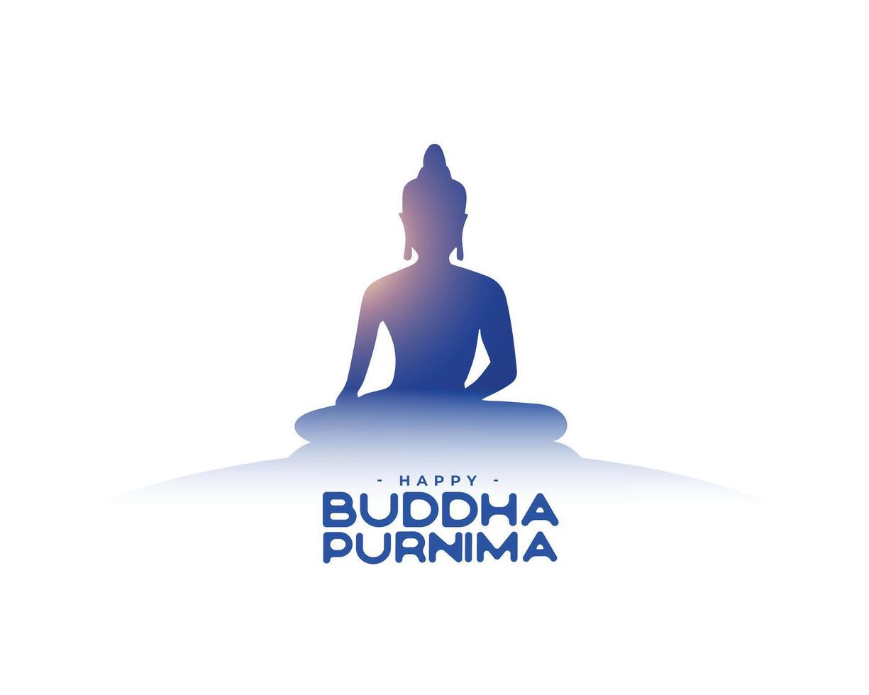 contento Budda purnima evento sfondo celebrare di Dio compleanno vettore