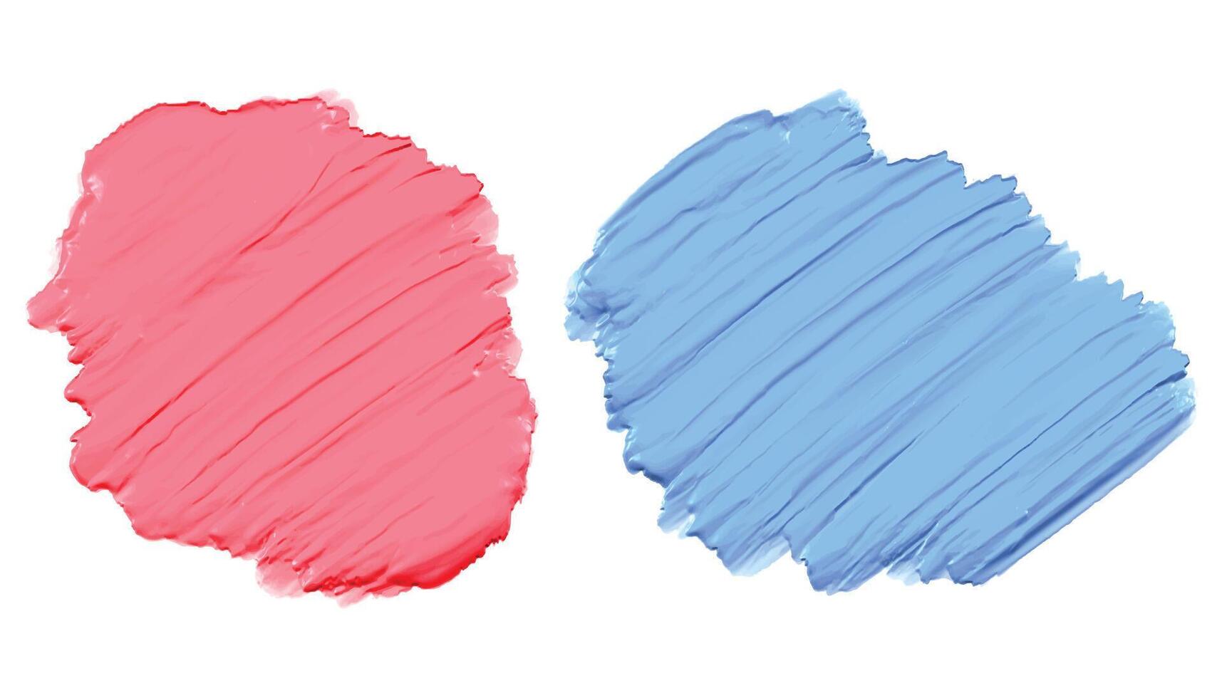 morbido rosa e blu di spessore acrilico acquerello dipingere struttura vettore