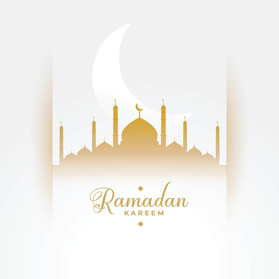 Ramadan kareem culturale stagione bianca sfondo vettore