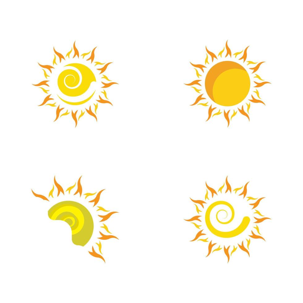 icona di illustrazione vettoriale di sole