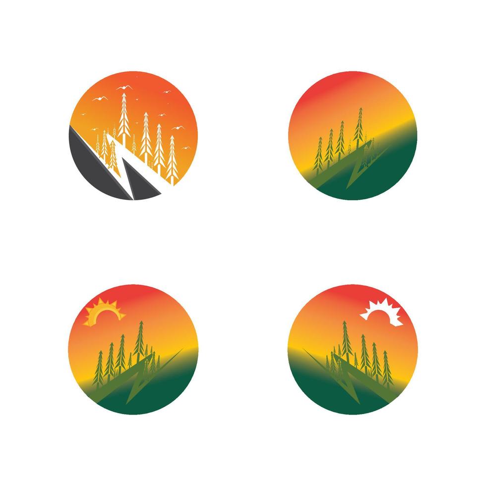 illustrazione vettoriale del logo della foresta