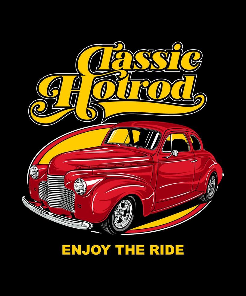 classico hotrod Vintage ▾ vettore illustrazione