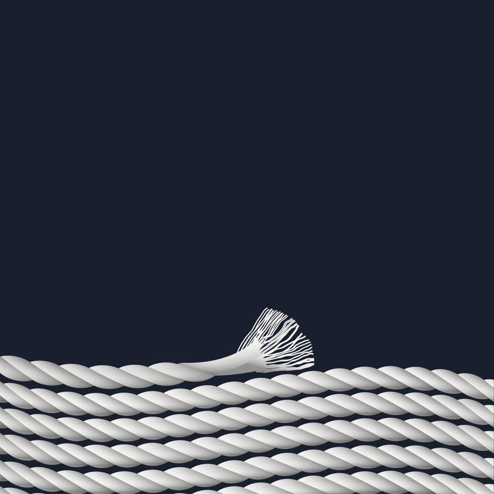 sfondo elegante con corda marina vettore