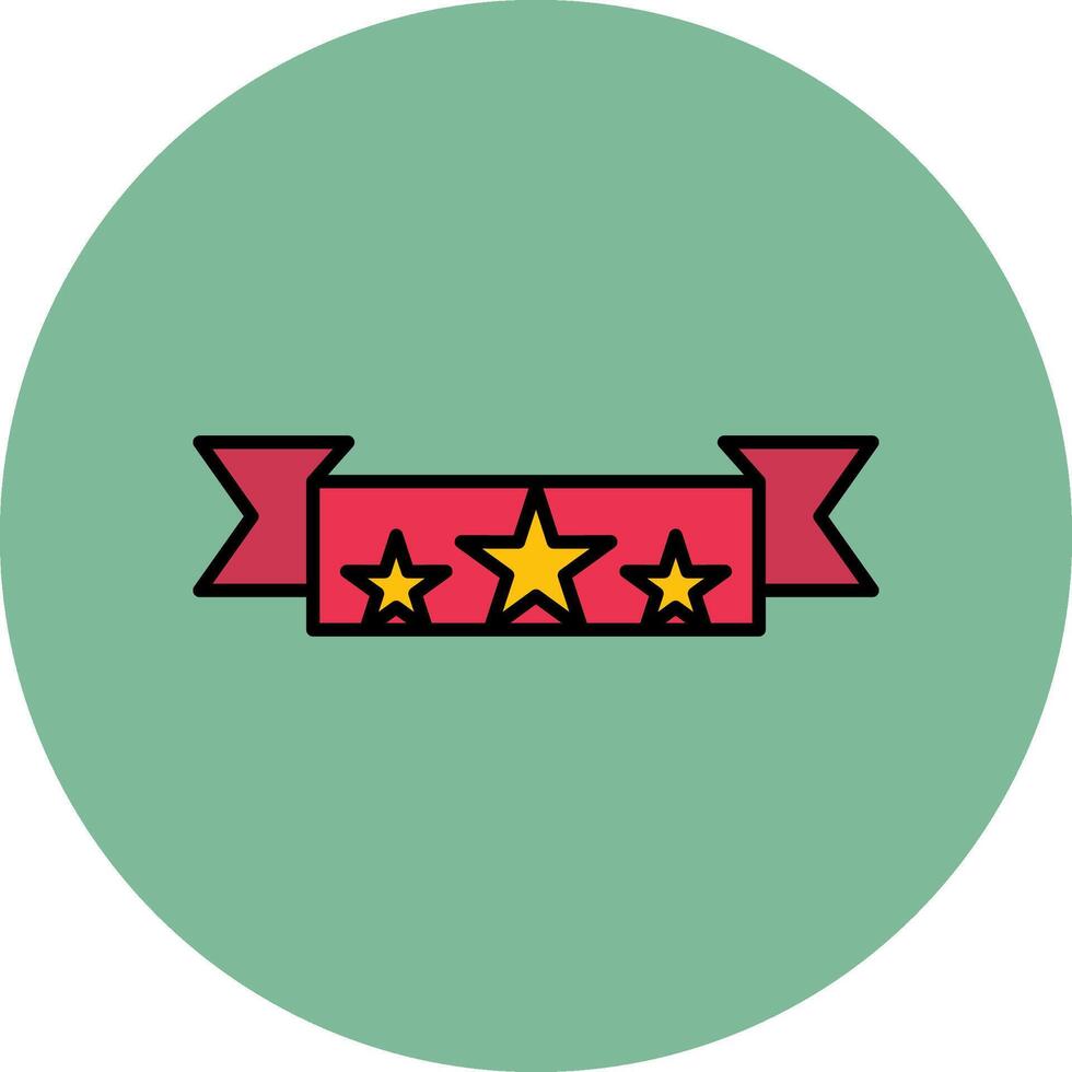 bandiera linea pieno multicolore cerchio icona vettore
