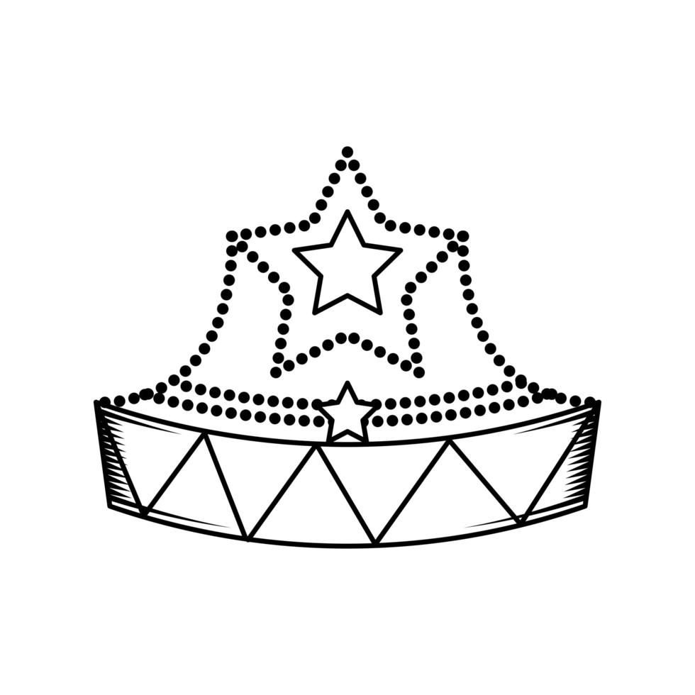 corona con stella vettore