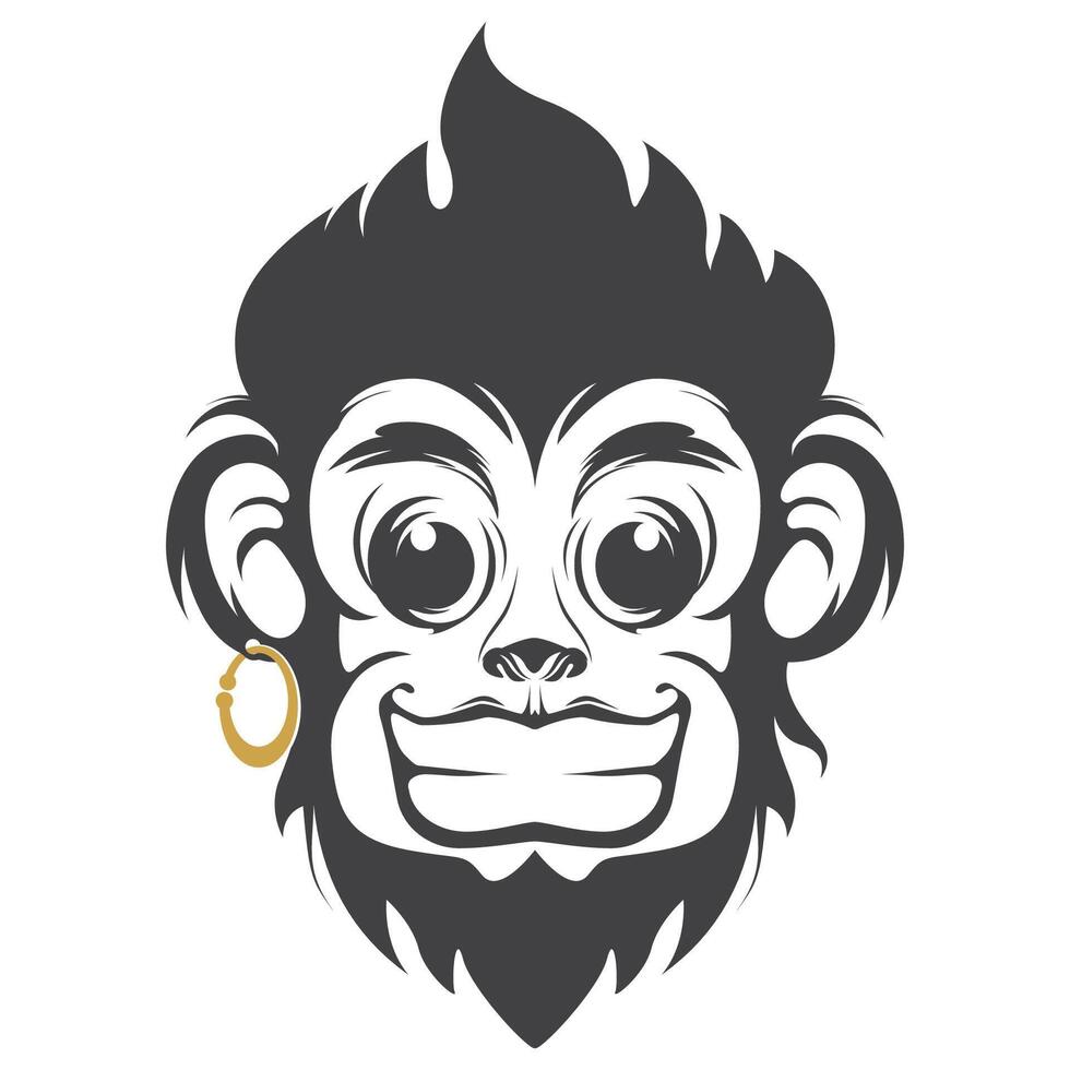 scimmia vettore illustrazione design icona logo