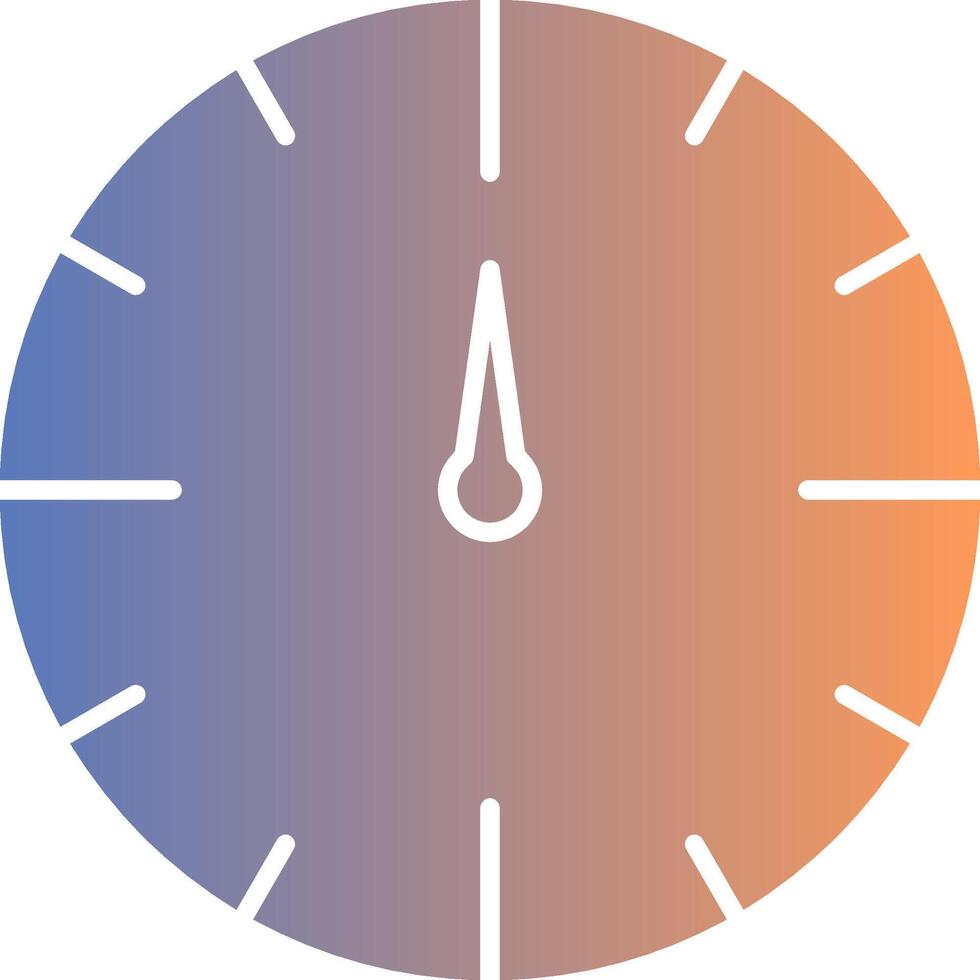 icona del gradiente dell'orologio vettore