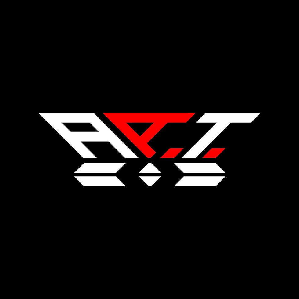 aat lettera logo vettore disegno, aat semplice e moderno logo. aat lussuoso alfabeto design