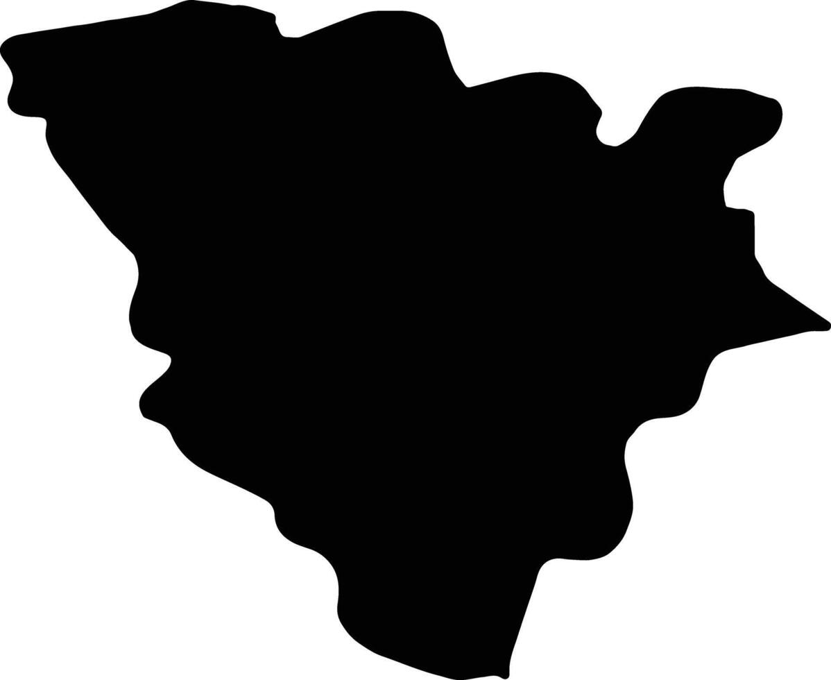 yvelines Francia silhouette carta geografica vettore