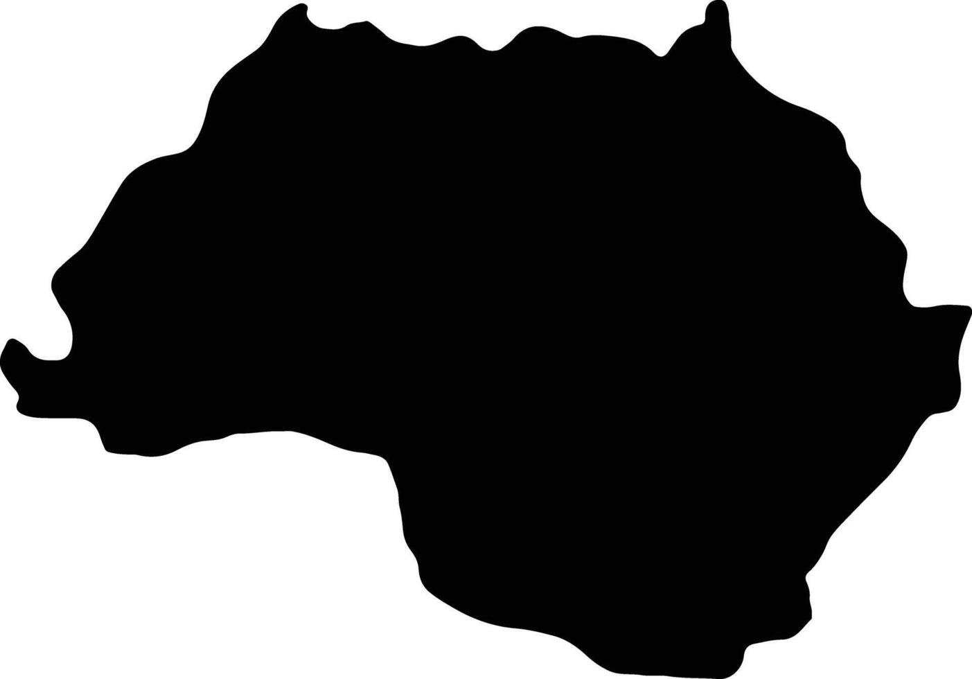 bagmati Nepal silhouette carta geografica vettore