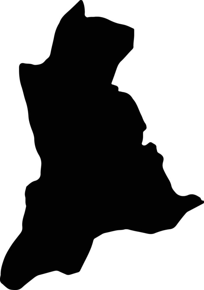 anambra Nigeria silhouette carta geografica vettore