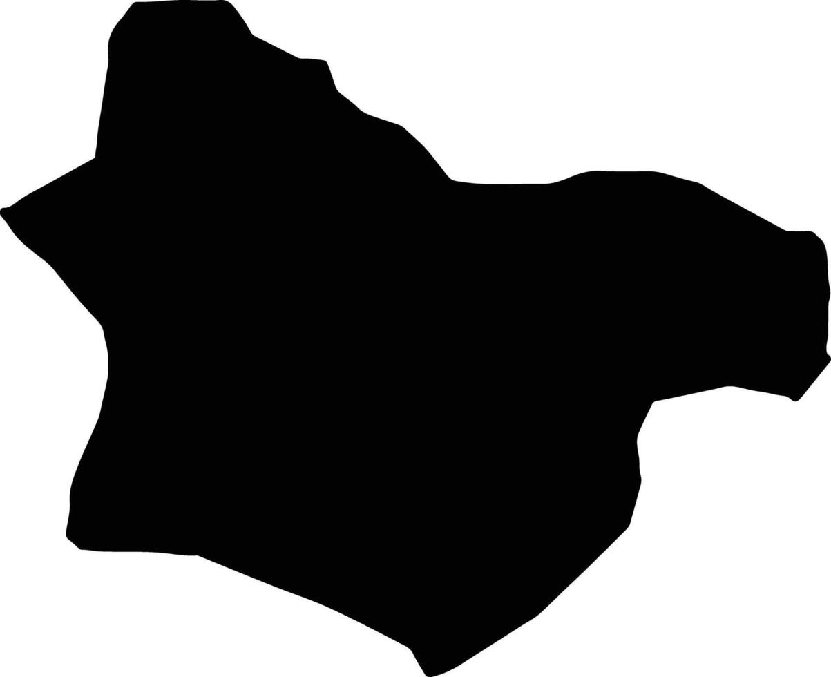 bogdanci macedonia silhouette carta geografica vettore