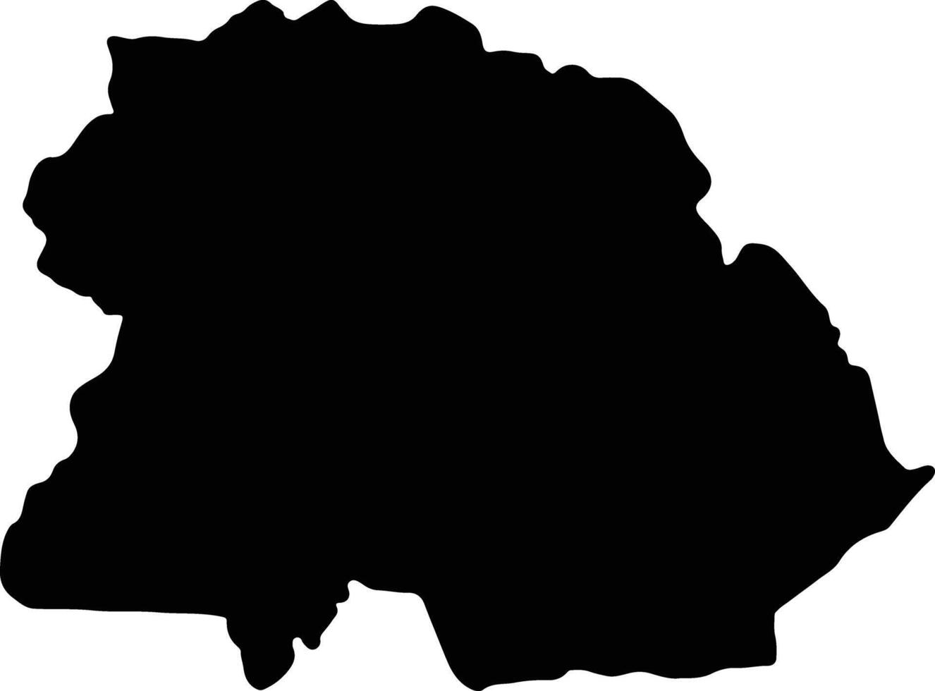 cintura di rame Zambia silhouette carta geografica vettore