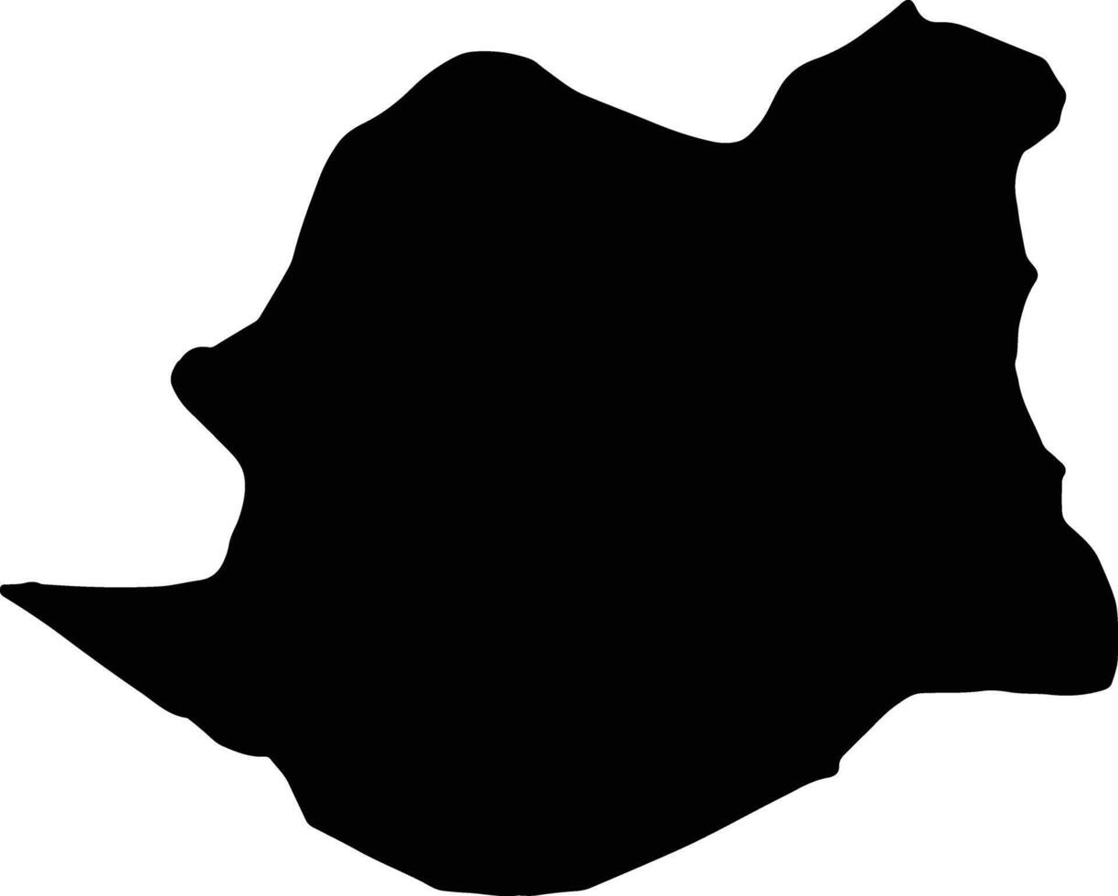 demir kapija macedonia silhouette carta geografica vettore