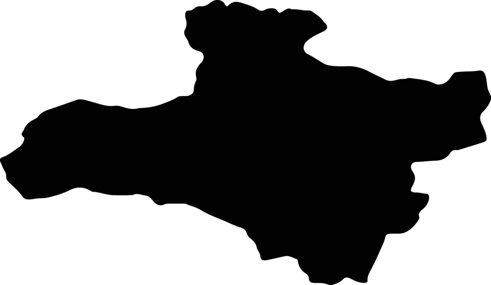 dzavhan Mongolia silhouette carta geografica vettore